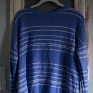F21 Blue Crew Sweater